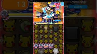 Pokemon Shuffle Mobile Primarina Escalation Battle Stage 140 ポケとる スマホ版 アシレーヌ レベルアップバトル 07/2018