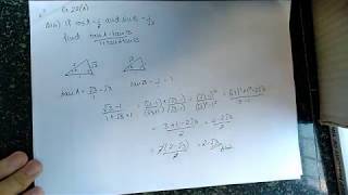 22A) Q14 If cos A = 1/ 2 and sin B = 1/ root 2,