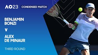 Benjamin Bonzi v Alex de Minaur Condensed Match | Australian Open 2023 Third Round
