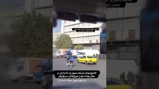 استفاده از کامیون‌های حمل محصولات شرکت #میهن برای انتقال سرکوبگران