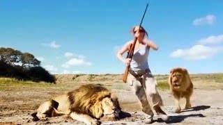 Could This Video of Trophy Hunters Getting Attacked By a Lion Be Real?