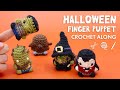 Halloween Amigurumi Finger Puppets - Live Crochet Along