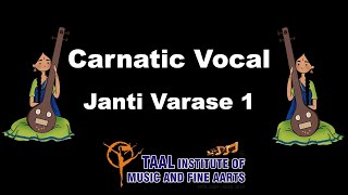 Janti Varase 1 | Mrs. Rupashree | Carnatic Vocal | Taal TV