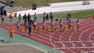 H31　千葉県記録会　女子100mH　6組