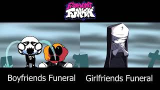 Friday Night Funkin' Boyfriend and Girlfriend Dies | FNF Funeral Animation Comparison