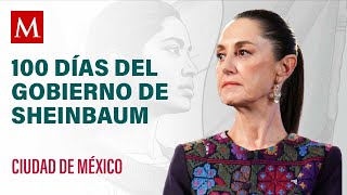 Sheinbaum rinde informe por 100 días de gobierno, en el Zócalo de la CdMx