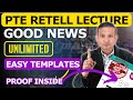 PTE Retell Lecture GREAT NEWS 100s of Easy Templates | Edutrainex PTE