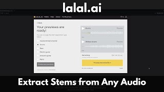 LALAL.AI | Extract Stems from Any Audio Source