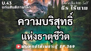 EP.369 (U43) ธรรมชาติที่ไม่อาศัยการปรุงแต่งใดๆ ธรรมสากลพ้นทุกข์ By ธีร ไร้นาม 12-01-68