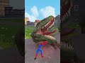 spider man sword attacks dinosaurs t rex rescues spider man best dinosaur spiderman dinosaurs