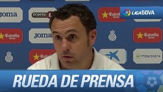Rueda de prensa de Sergio González tras el RCD Espanyol (0-6) Real Madrid