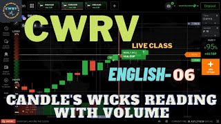 CWRV English Paid Class- 06 || LIVE CLASS || Candle's Wicks Reading with Volume|| CWRV ||IQ Option||