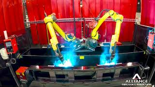 Dual-arm robotic welding systems | FANUC Arc Mate Robots | Alliance Fabrication and Manufacturing