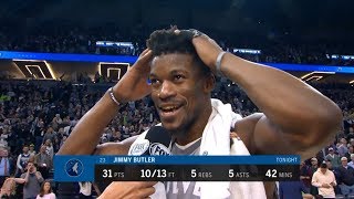 Jimmy Butler Postgame Interview / Timberwolves vs Nuggets