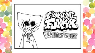 Coloring Pages Huggy Wuggy/Coloring Pages Friday Night Funkin VS Huggy Wuggy/Coloring Poppy Playtime