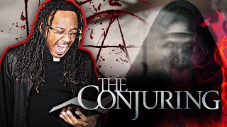 watching *The Conjuring* for the first time THIS CAN NOT BE A TRUE STORY!! (MOVIE REACTION)