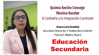 Video CTE Quinta sesión Experiencia de Codiseño e Integración Curricular en Educación Secundaria