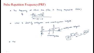 Pulse repetition frequency | PRF | Radar Systems | Lec-12