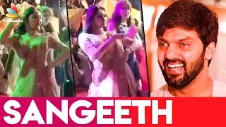 Arya - Sayesha's Marriage: Sayesha dances at her Sangeet Ceremony | Wedding Video