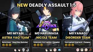 NEW Deadly Assault ZZZ | Astra Yao Miyabi x Harumasa x Yanagi Piper | 9-Star | Zenless Zone Zero 1.5