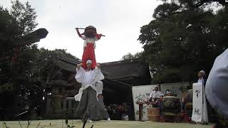 2017.12.29 漢國神社 獅子神楽奉納「背継」