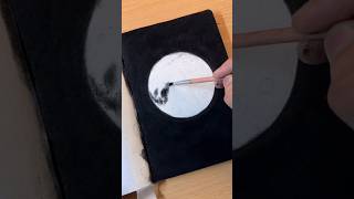 Drawing Moon using charcoal 💫#shorts