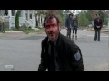 andrew lincoln aka rick grimes turns british on a walking dead scene