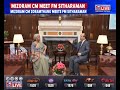 mizoram cm apprises fm sitharaman about state s financial issues