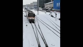 高山駅を発車するキハ85系を真上から撮影してみた#shorts