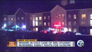 Reward in cold case of EMU student murdered last year