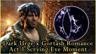 Dark Urge \u0026 Gortash Scrying Eye Moment | Fanmade Durgetash Romance | Baldur's Gate 3