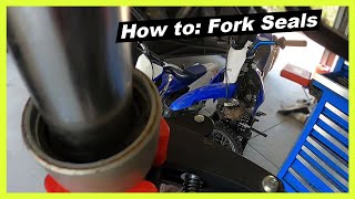 How to replace Yamaha TTR110 fork seals.