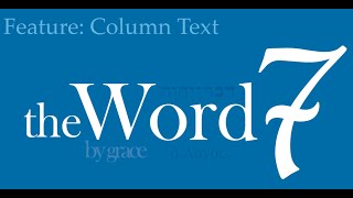 theWord 7 Feature: Column Text/Interlinear