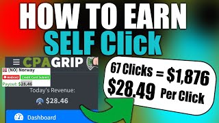 How I PERFORM TASKs ON CPAGRIP (CPA Self Click 2025) #makemoneyonline