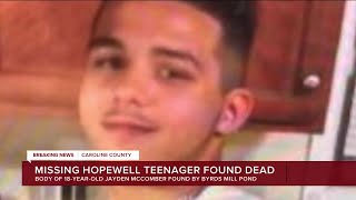 Missing Hopewell teen found dead in Caroline County