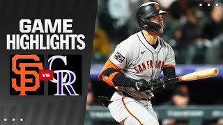 Giants vs. Rockies Game Highlights (5/7/24) | MLB Highlights
