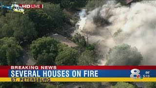 Two homes on fire in St. Pete