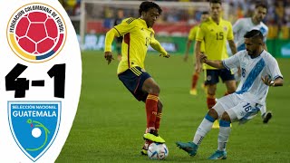Colombia vs Guatemala 4-1 GOLES y RESUMEN | Amistoso 2022