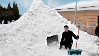 I Spent 48 Hours Building an Igloo Mansion
