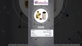 Details of MMCX M Right Angle Connector for RG58 Cable Manufactured by Eteily Technologies