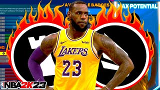 HOW TO CREATE LEBRON JAMES IN 2K23!! BEST ALL AROUND SLASHER BUILD!!