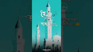 আল্লাহ তুমি আমার নেক মনের আশা পূরণ কইরো ♥️😍🕋