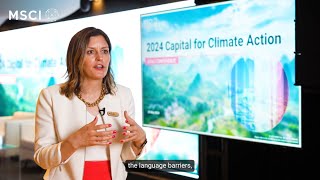 MSCI Capital for Climate Action Conference 2024 - Interview with Naomi English