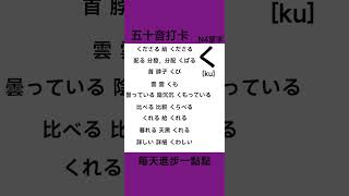 日語五十音 | N4單字