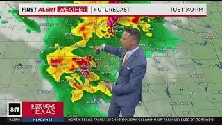 Another round of rain, storms for North Texas Tuesday night