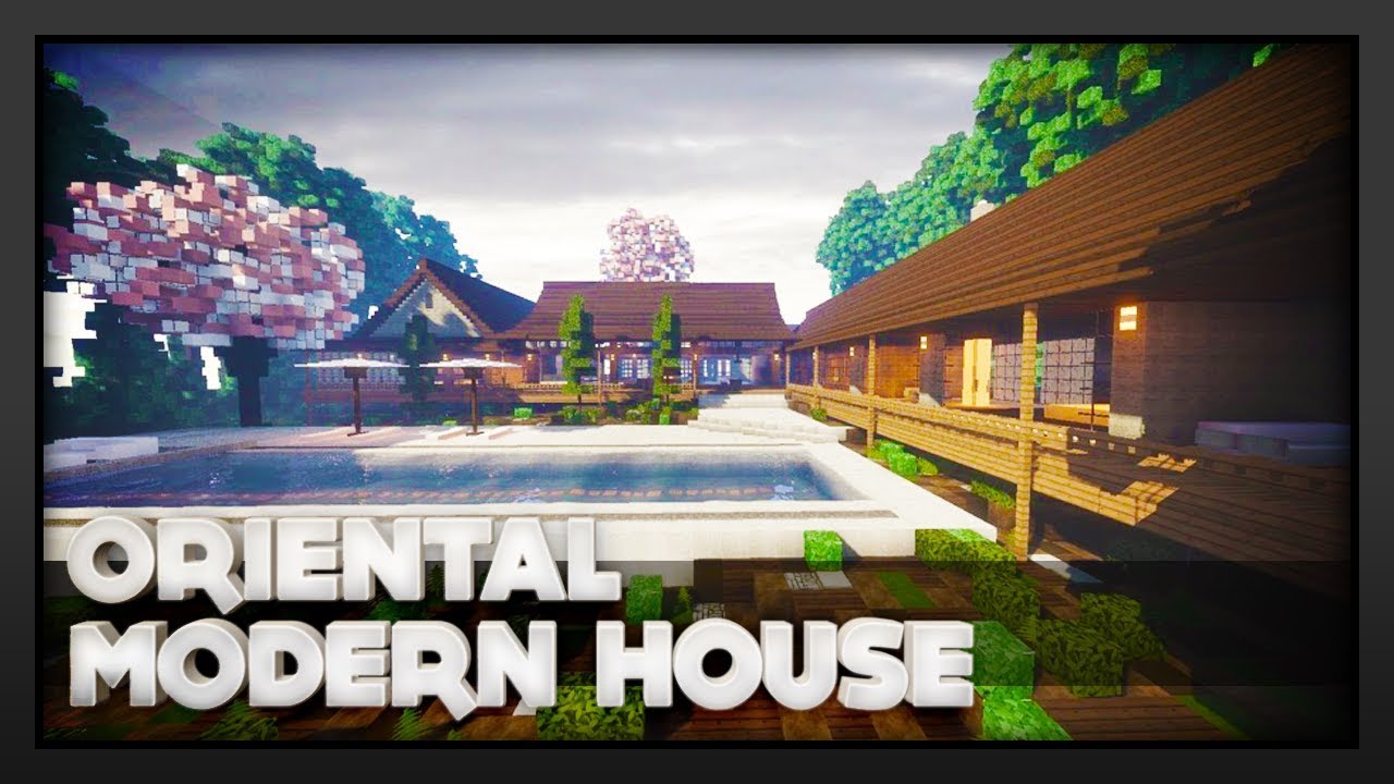 Minecraft Oriental Modern House Youtube