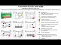 LISTO EL CALENDARIO ESCOLAR DEL PRÓXIMO CICLO 2021 2022 YA ES OFICIAL Y TE LO PUEDO PASAR SEP