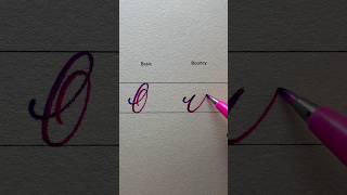 “O” basic & bouncy calligraphy || tutorial