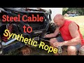 Upgrading the Warn Winch from a Steel Cable to a Synthetic Rope