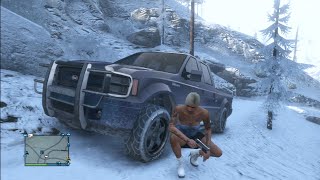 GTA5 ヴァピッド・サドラーで雪山を上ってみた。 【実況】